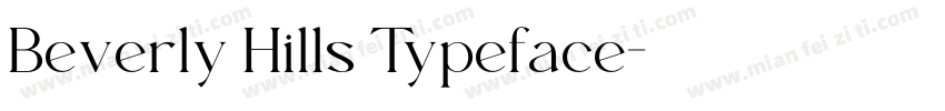 Beverly Hills Typeface字体转换